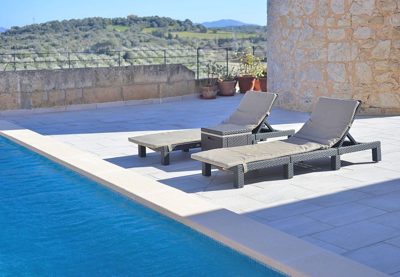 Casa en Muro - Sa Riba 021 magnífica villa con piscina privada, barbacoa, terraza y WiFi