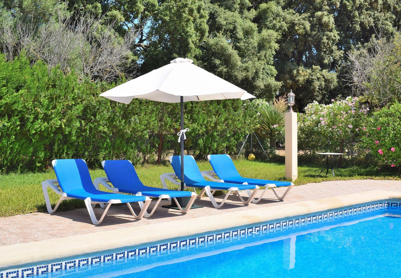 Finca en Buger - Sa Figuera Blanca 115 acogedora finca con piscina privada, jardín, terraza, barbacoa y WiFi