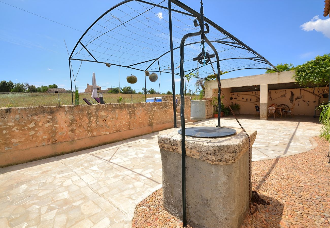 Finca en Llubi - Sa Vinyota Gran 131 finca tradicional con piscina privada, jardín, aire acondicionado y WiFi