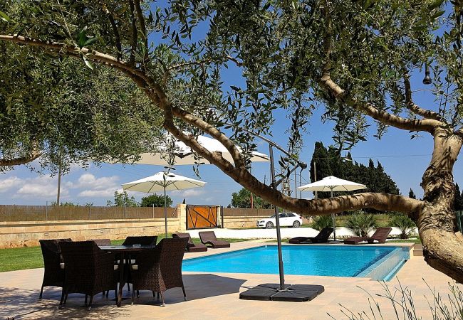 Finca en Muro - Vinagrella 158 magnífica finca con piscina privada, gran jardín, aire acondicionado y barbacoa