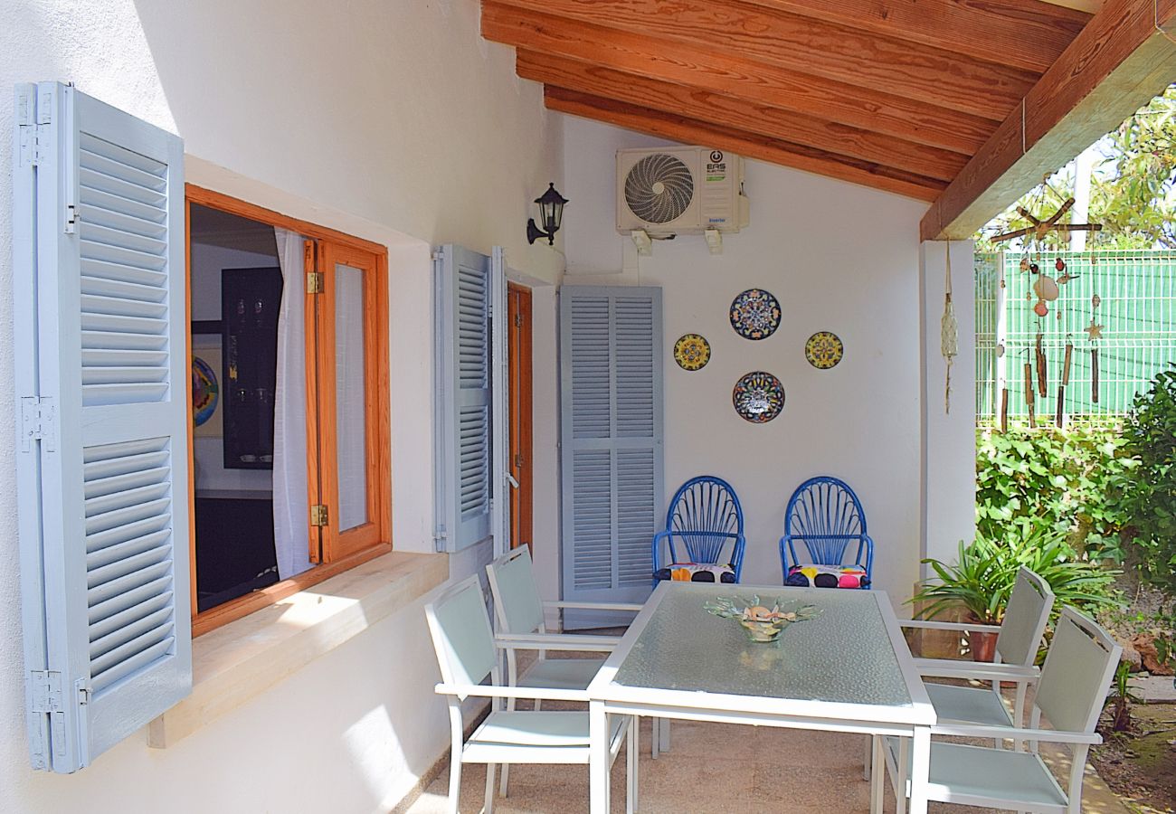 Casa en Can Picafort - Casa Alba 159 acogedora casa de vacaciones con jardín, terraza en zona residencial, barbacoa y WiFi