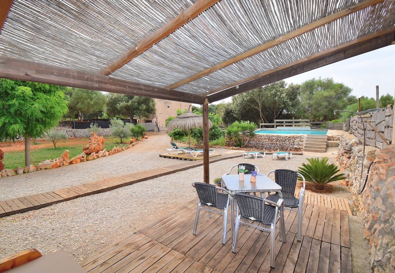 Finca en Muro - Sa Casita 225 acogedora finca en la naturaleza, con piscina privada, jardín, barbacoa y WiFi