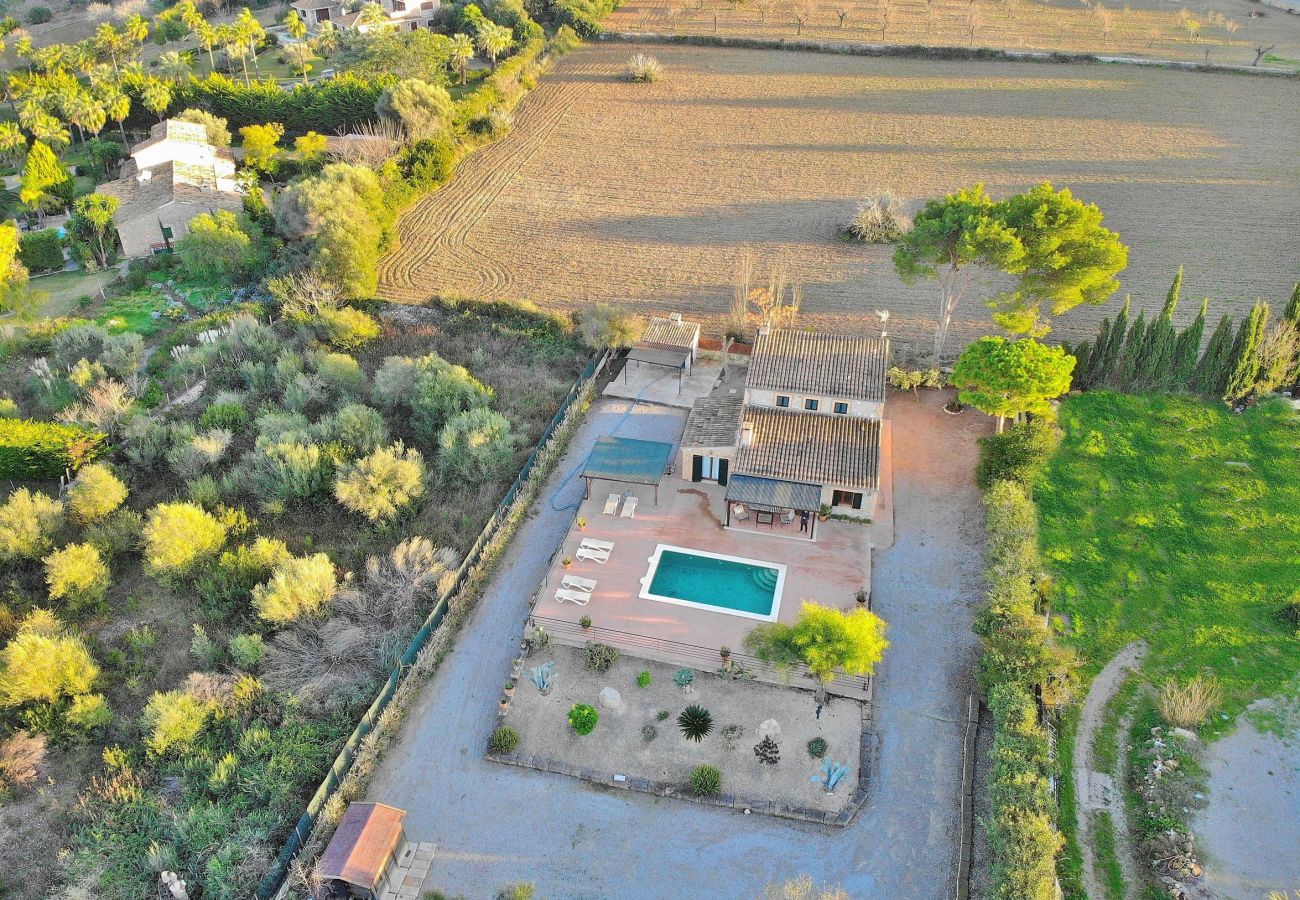 Finca en Alcúdia - Oscols villa con piscina solarium barbacoa y zona chill out 121