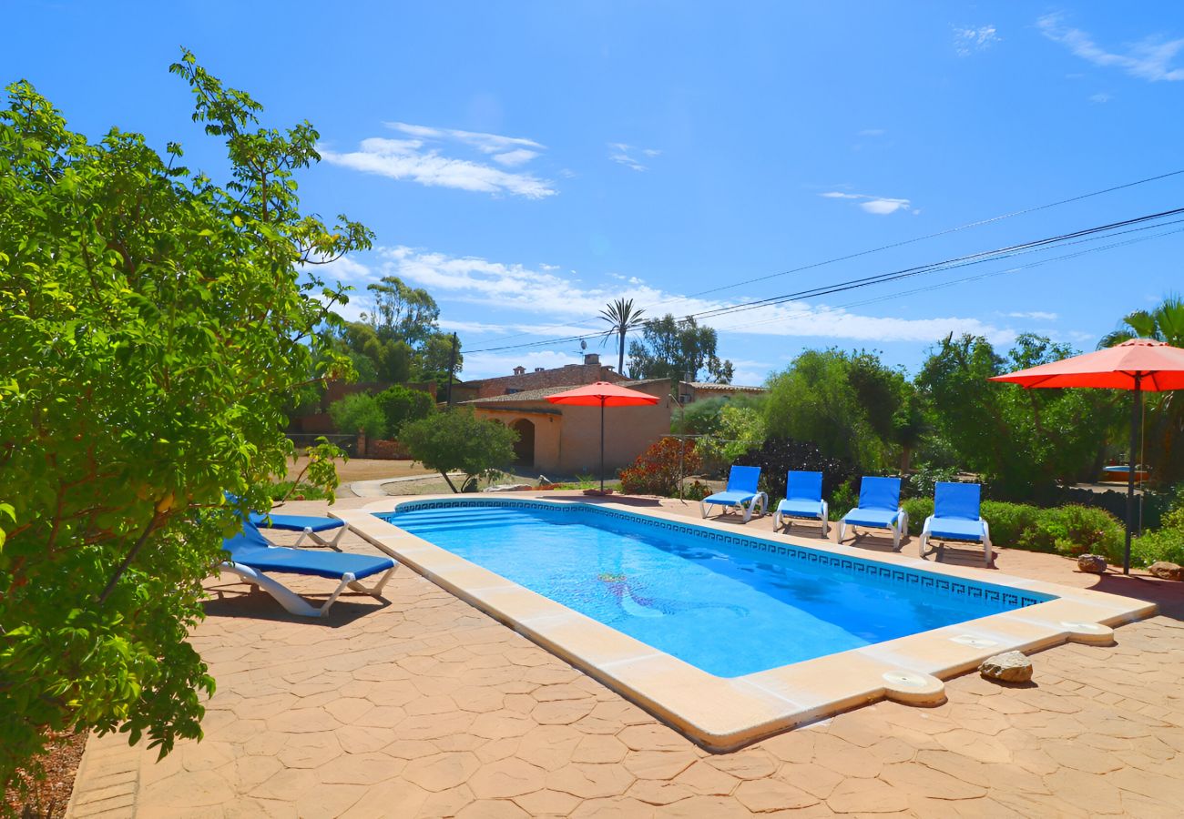 Finca en Es Llombards - Can Cova 413 finca rústica con piscina privada, terraza, aire acondicionado y WiFi