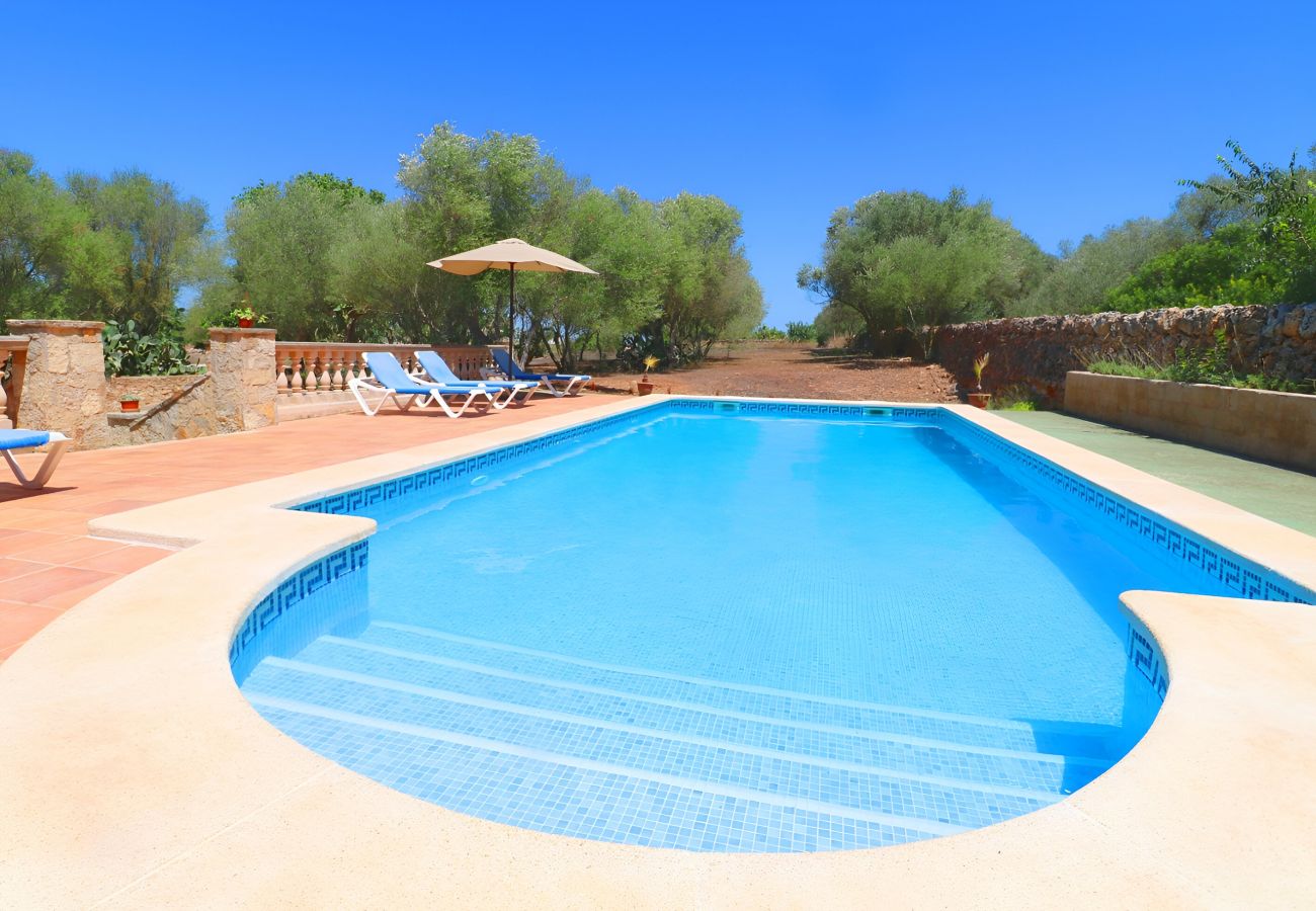 Finca en Campos - Can Guillem 415 finca rústica con piscina privada, terraza, aire acondicionado y WiFi