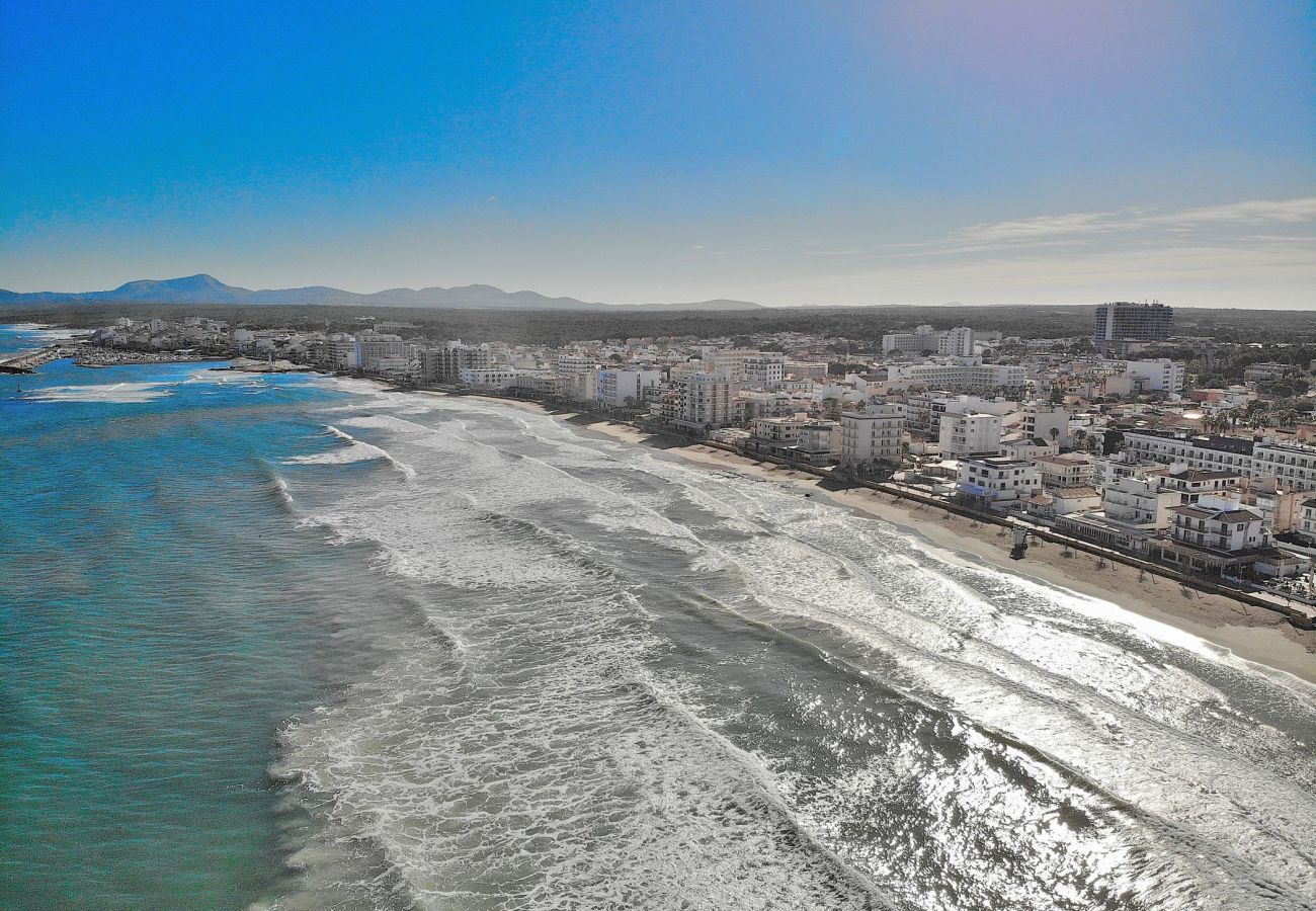 Espectacular foto desde el cielo de Can Picafort playa