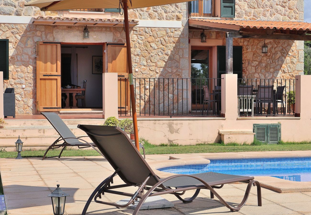 Finca en Binissalem - Sa Vinyeta 504 fantástica finca tradicional con piscina privada, terraza, barbacoa y aire acondicionado