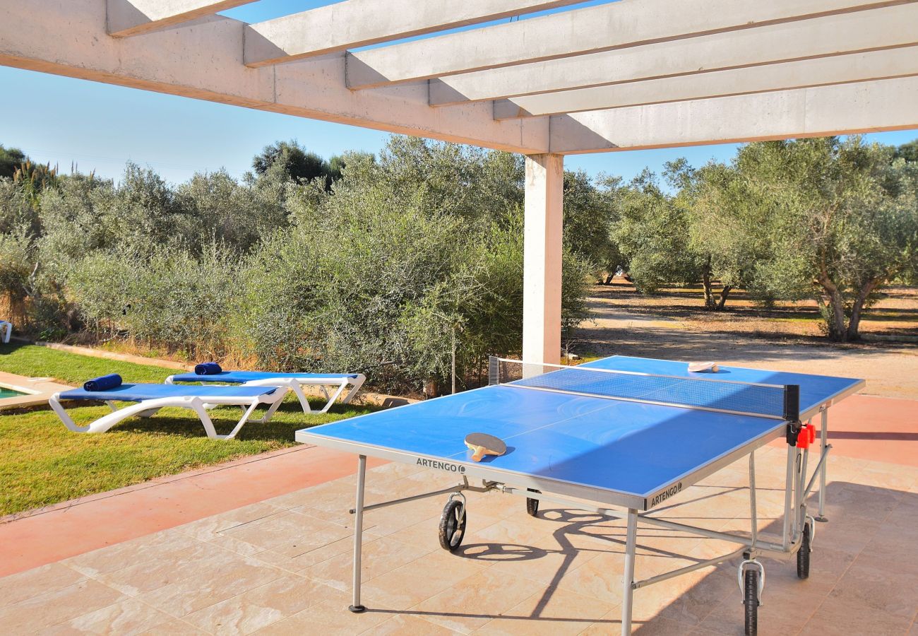Finca en Can Picafort - Ullastres 109 maravillosa finca con piscina privada, jardín, ping pong y aire acondicionado