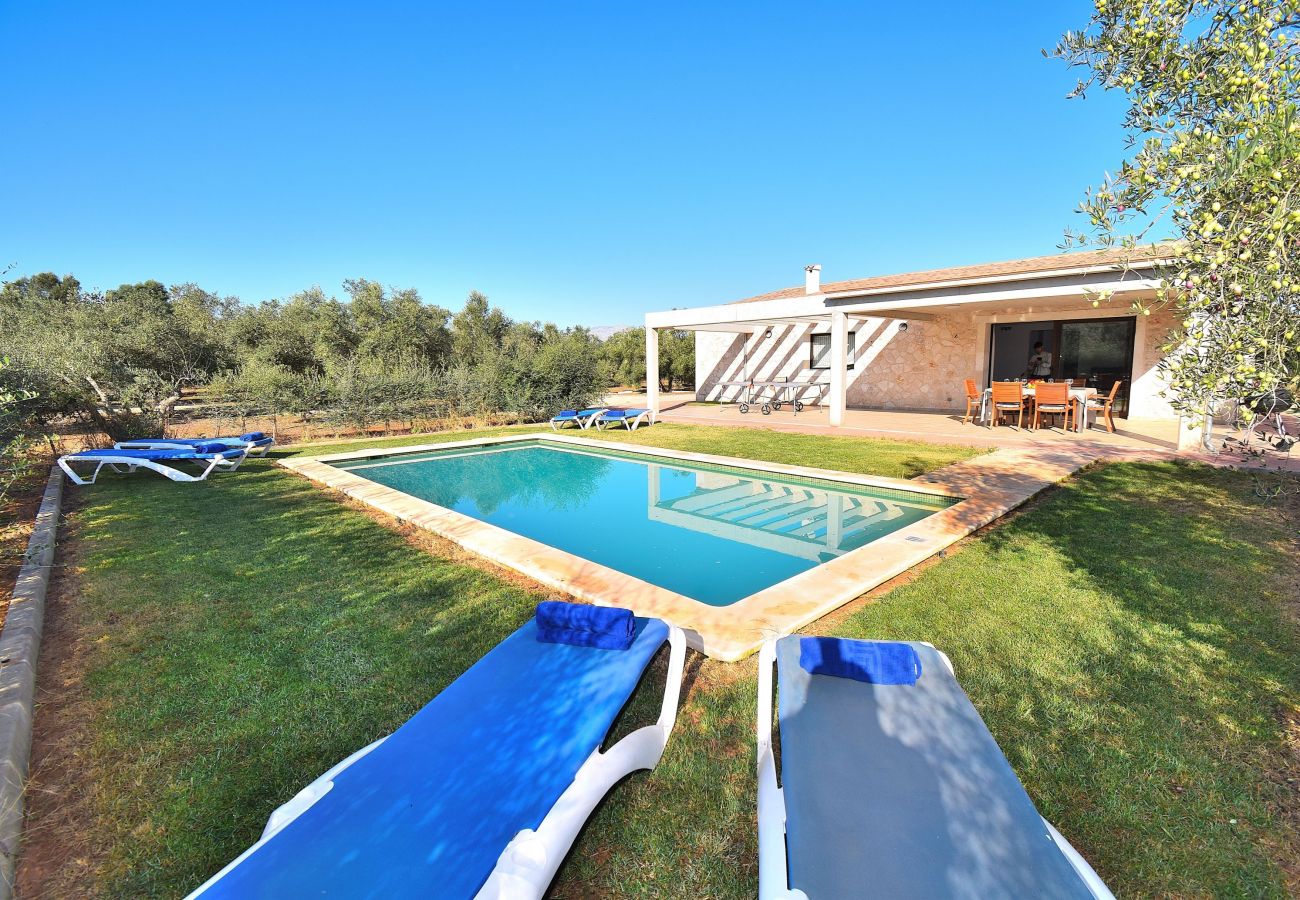 Finca en Can Picafort - Ullastres 109 maravillosa finca con piscina privada, jardín, ping pong y aire acondicionado