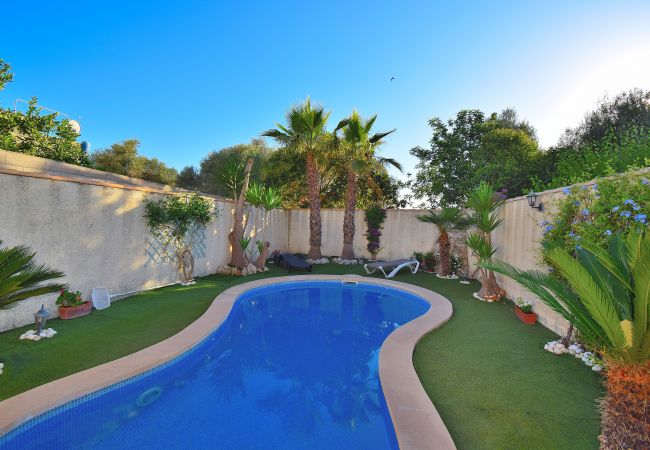 Casa en Muro - Capavila 196 fantástica villa con piscina privada, terraza, aire acondicionado y WiFi