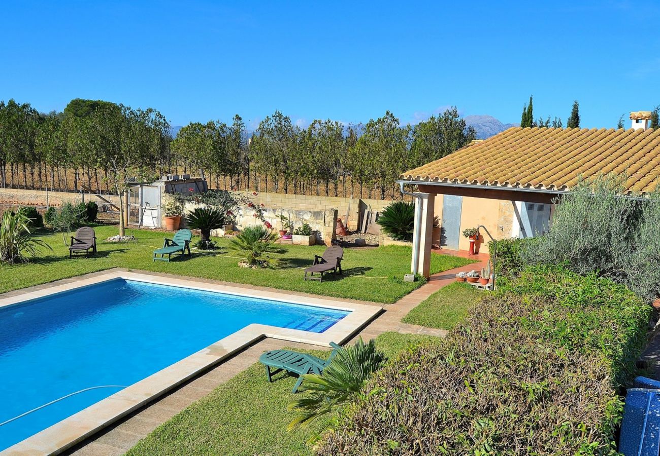 Country house in Muro - Sant Vicenç 022 traditional finca with private pool, spacious garden and WiFi