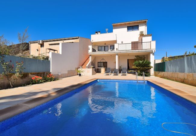 House in Llubi - Desaigüa 167 fantastic villa with private pool, air conditioning, garden, terrace and barbecue