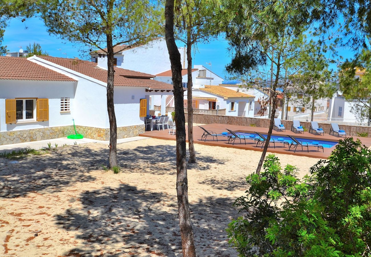 House in Can Picafort - Can Picafort Villa with pool next to the beach with sea view 222