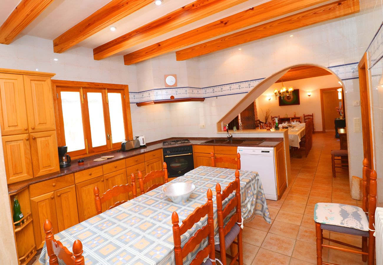Country house in Campos - Can Palea 407 finca with private pool with garden, terrace, barbecue and WiFi