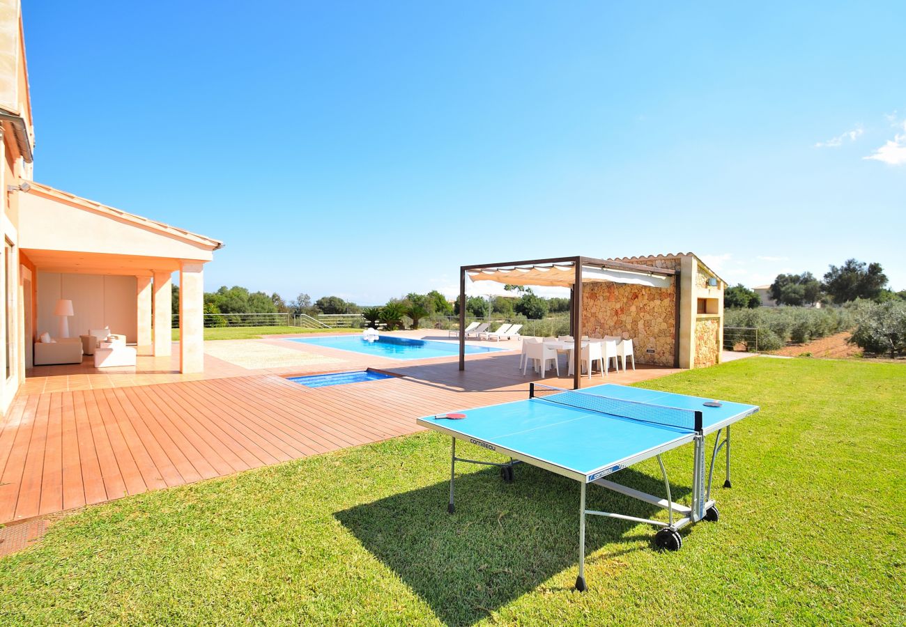 Villa in Muro - Son Morei de les Penyes 007 luxurious villa with private pool, jacuzzi, ping pong, barbecue and air conditioning