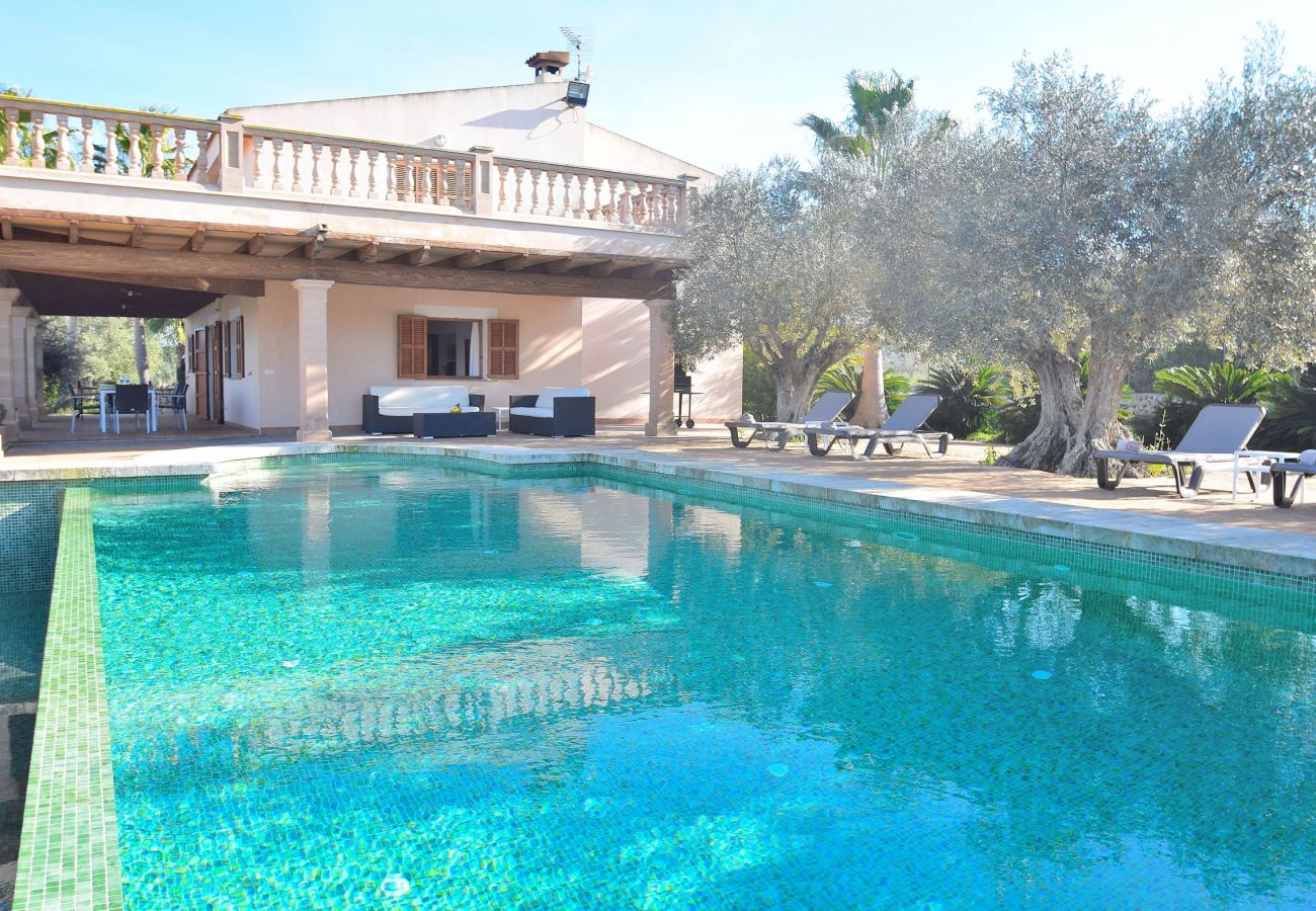 The villa in Sineu has a swimming pool