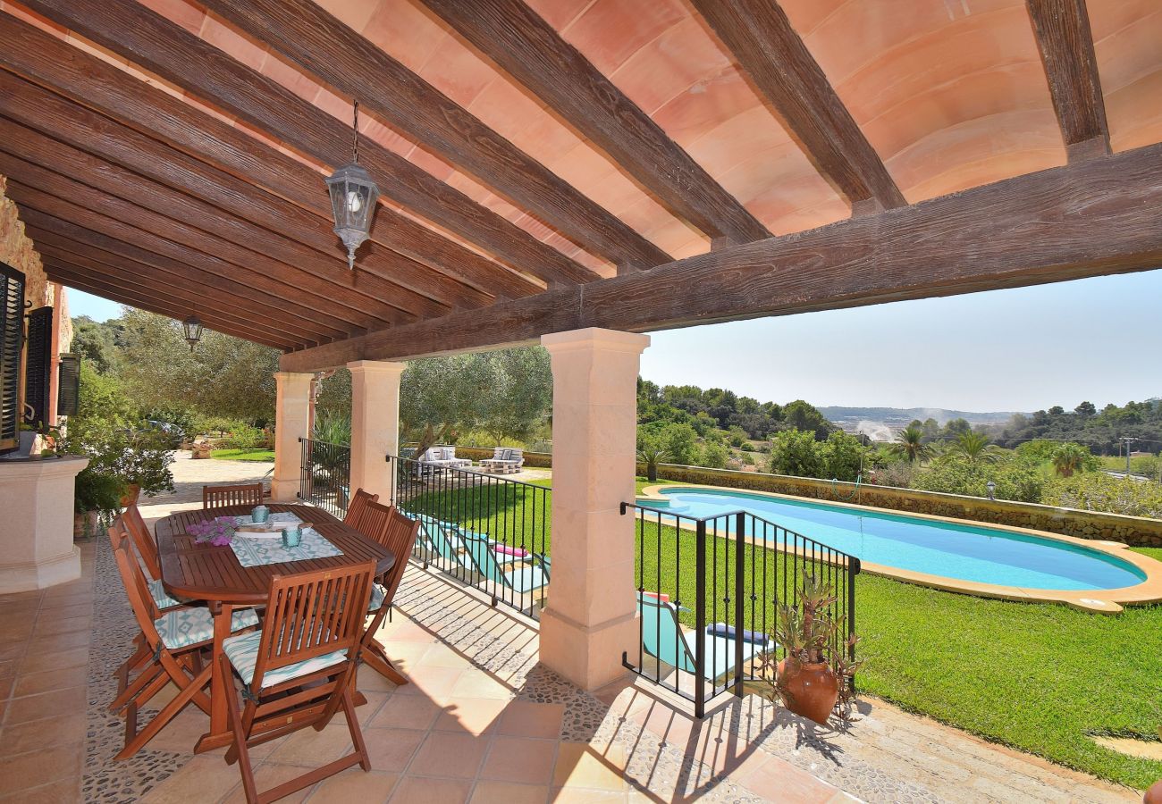 Country house in Sineu - Es Cocons 055 large finca with private pool, garden, barbecue area and air conditioning