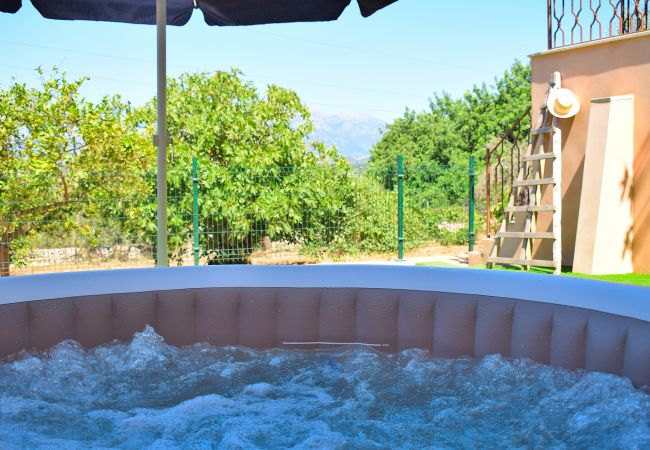 Country house in Muro - Terra Nostra 147 cosy finca with stunning views, terrace, jacuzzi and air-conditioning