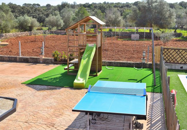 Domaine à Llubi - Son Sitges 139 finca confortable avec piscine privée, espace enfants, terrasse et barbecue