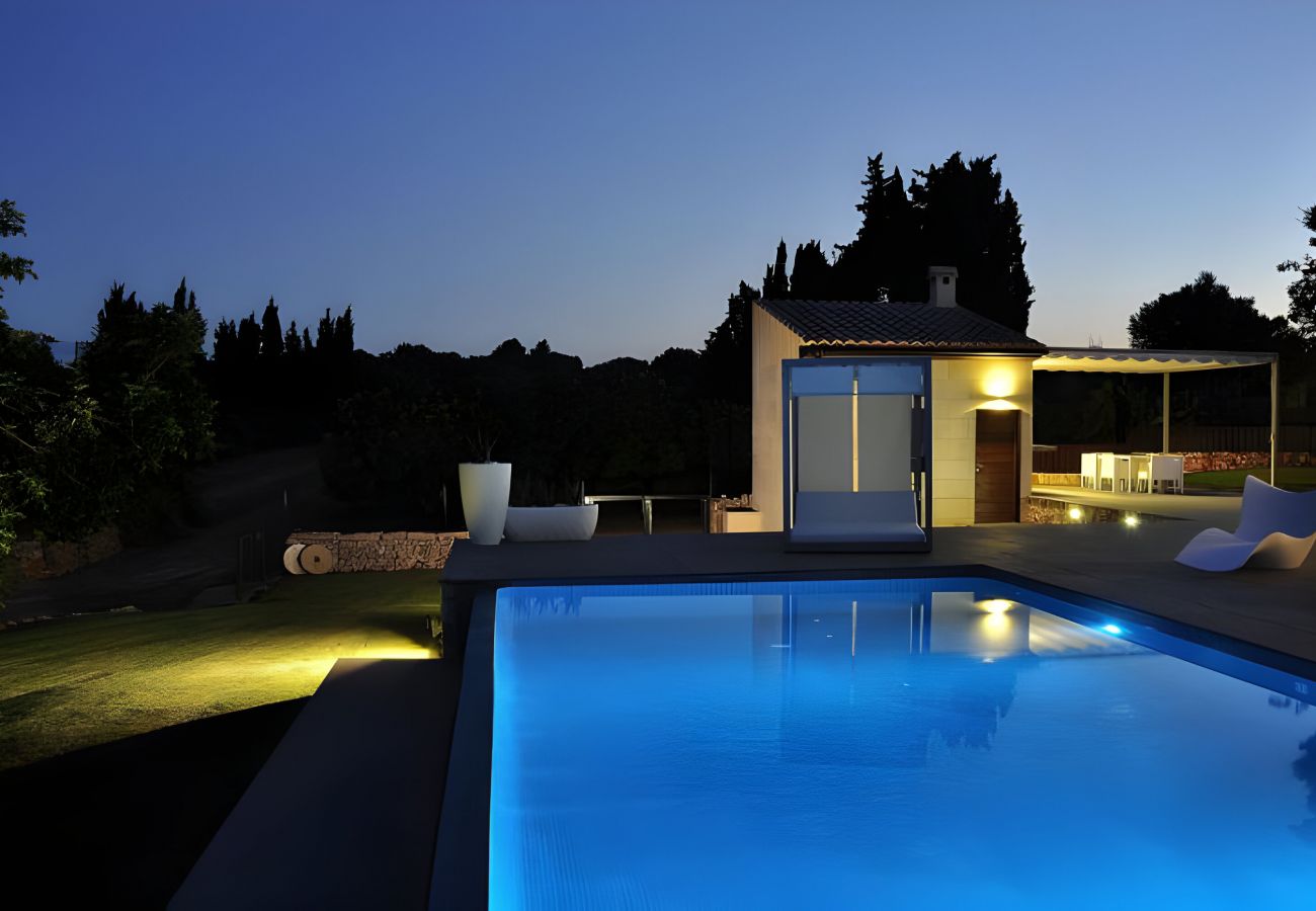 Domaine à Llubi - Son Calet 156 villa moderne avec piscine privée, jardin, barbecue et climatisation