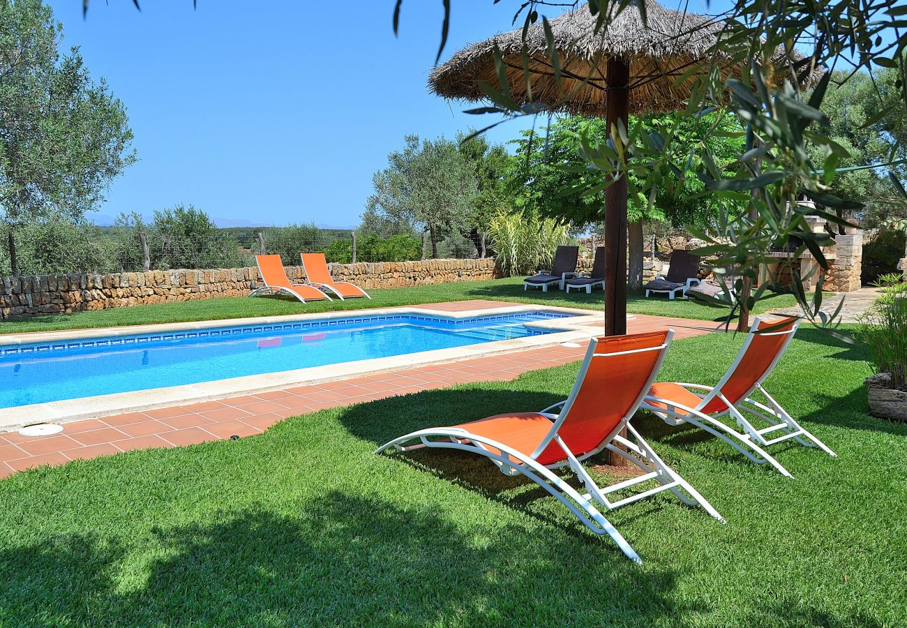 Domaine à Son Serra de Marina - Casa Inés 165 magnifique finca avec piscine privée, grand jardin, climatisation et WiFi