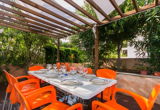 Maison à Alcudia - Villa Isabel 206 villa fantastique avec piscine privée, climatisation, barbecue et jacuzzi