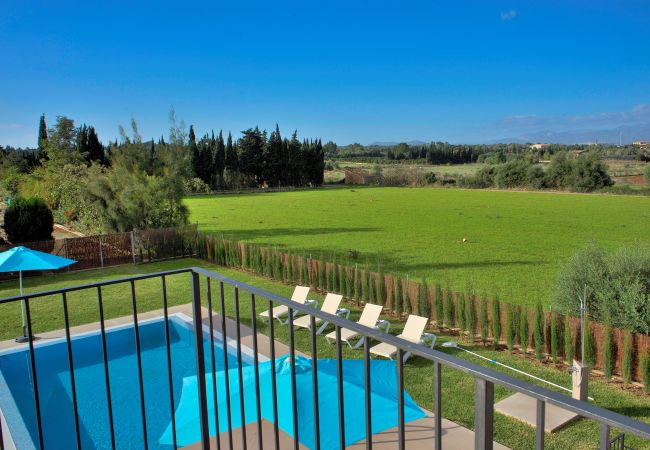 Villa à Muro - Es Moli 056 fantastique finca avec piscine privée, grand jardin, air conditionné et barbecue