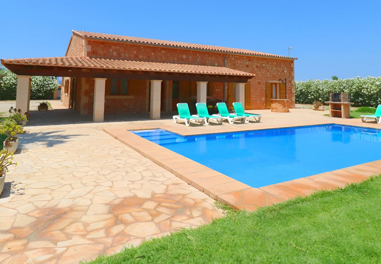 Domaine à Campos - Sa Vinya 405 fantastique finca rustique avec piscine privée, terrasse, jardin et climatisation