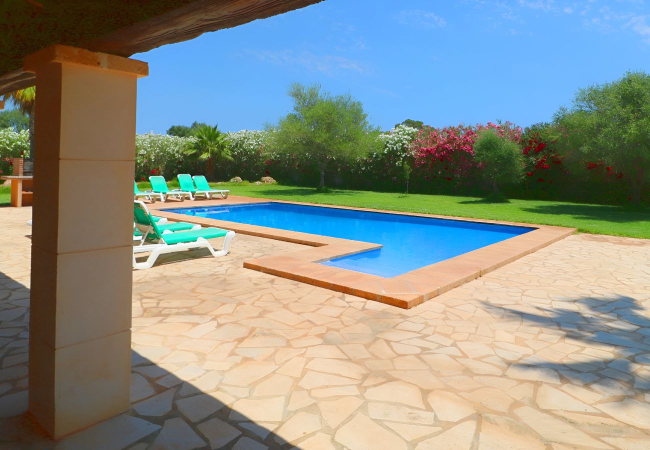 Domaine à Campos - Sa Vinya 405 fantastique finca rustique avec piscine privée, terrasse, jardin et climatisation