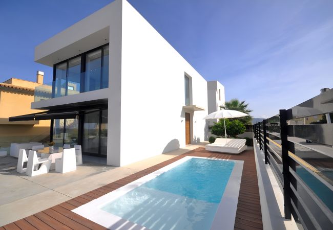  на Son Serra de Marina - Atzur Plus 177 villa moderna con piscina privada, aire acondicionado, gimnasio y barbacoa