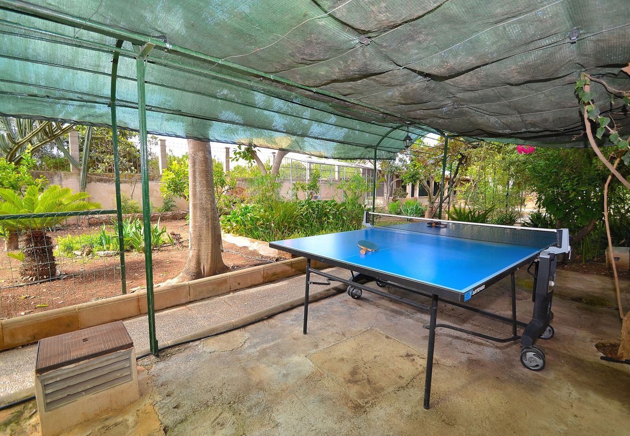 Дом на Muro - Can Bisbe 187 tradicional villa con piscina privada, preciosas vistas, barbacoa y ping pong