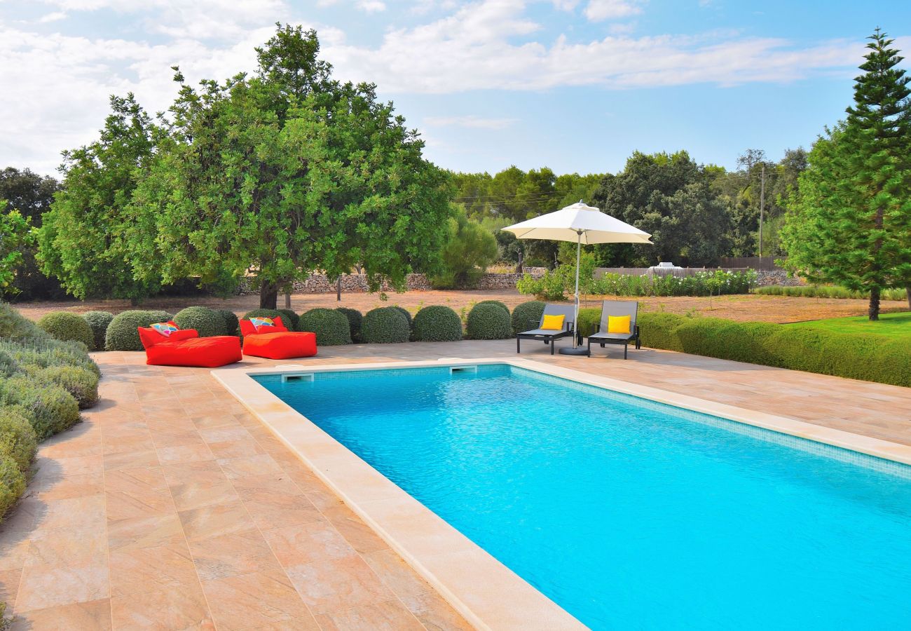 Вилла на Muro - Casa Nuria 019 fantástica finca con piscina privada, terraza, jardín y billar