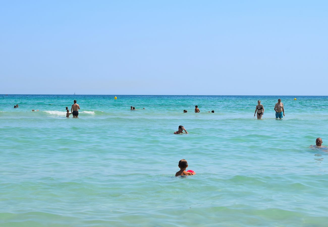 Шале на Playa de Muro - Ca Na Coloma 145 fantástica villa con piscina, barbacoa, billar, ping pong y WiFi